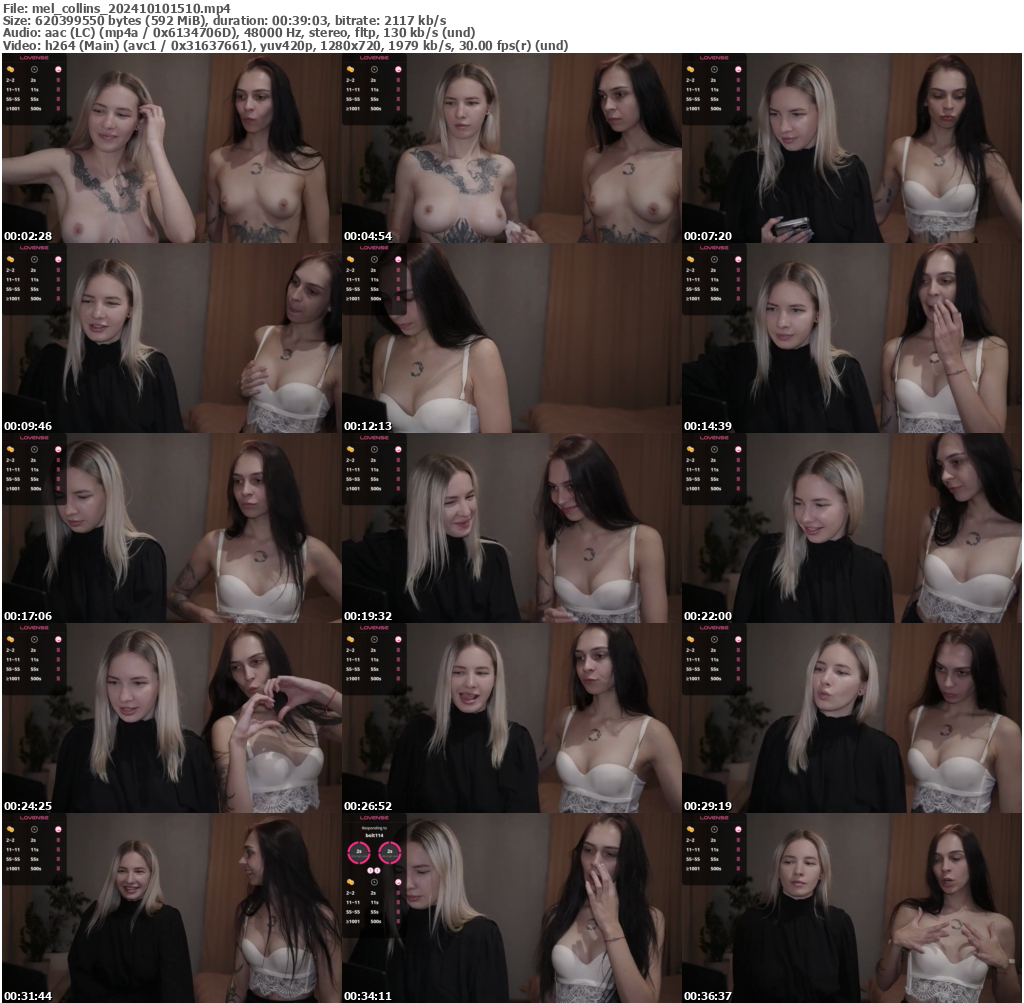 Preview thumb from mel_collins on 2024-10-10 @ bongacams