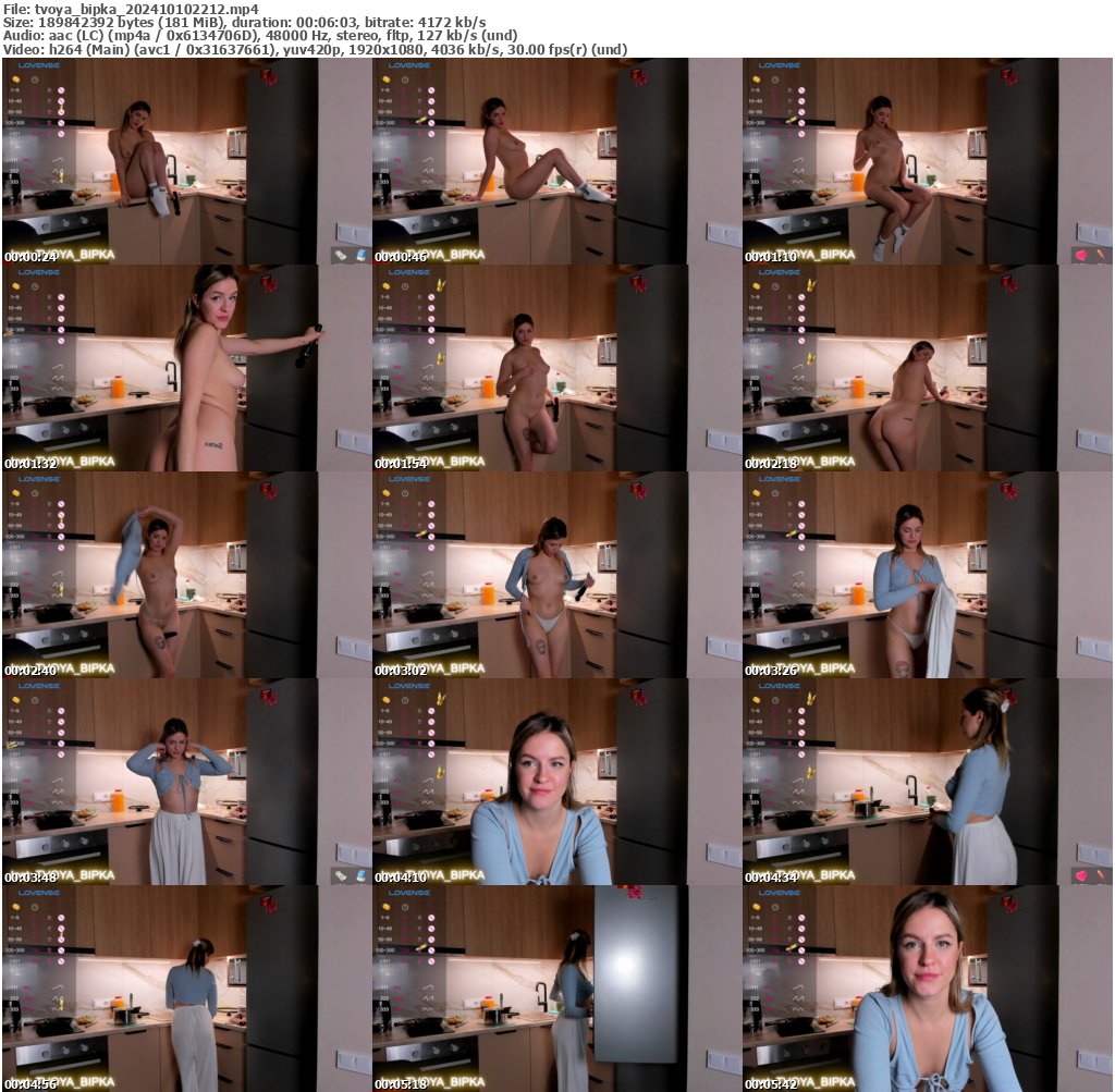 Preview thumb from tvoya_bipka on 2024-10-10 @ bongacams