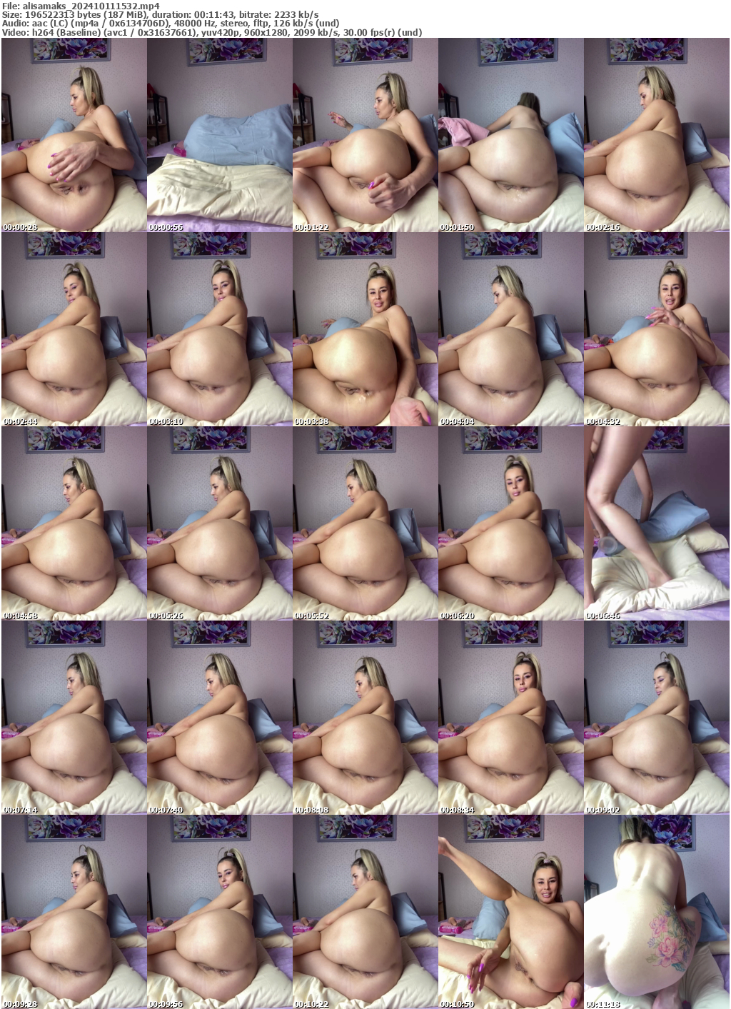 Preview thumb from alisamaks on 2024-10-11 @ bongacams