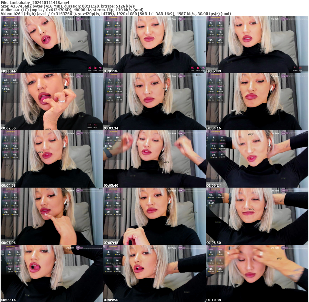 Preview thumb from lambababy on 2024-10-11 @ bongacams