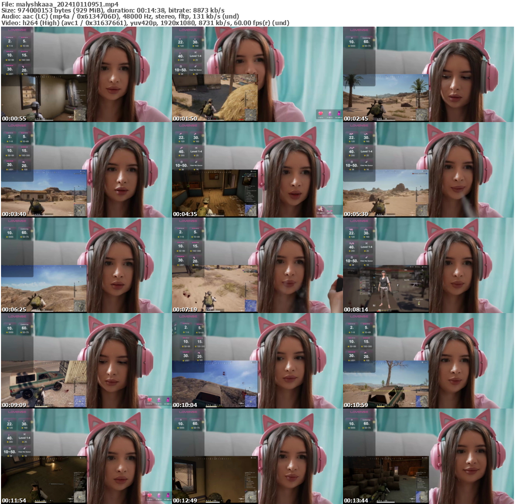 Preview thumb from malyshkaaa on 2024-10-11 @ bongacams