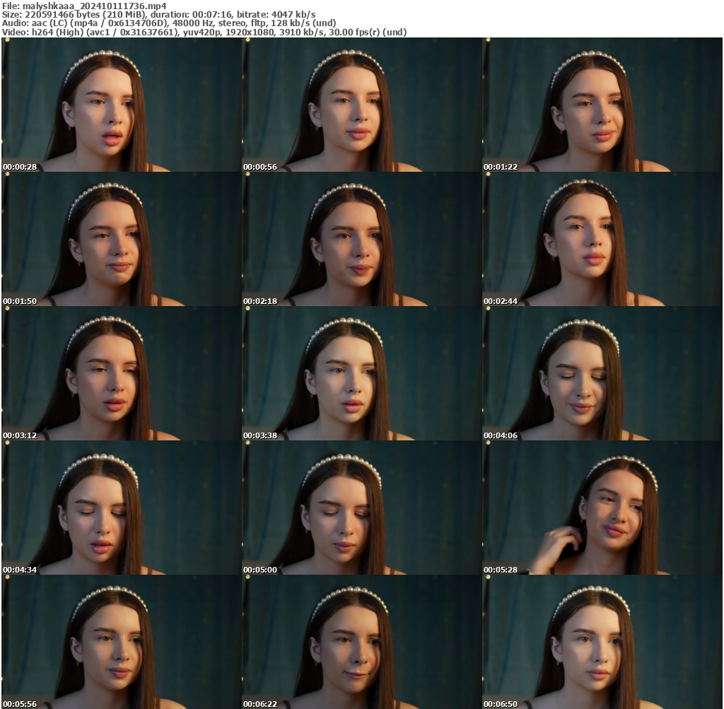 Preview thumb from malyshkaaa on 2024-10-11 @ bongacams