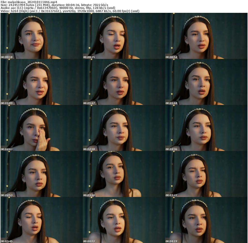 Preview thumb from malyshkaaa on 2024-10-11 @ bongacams