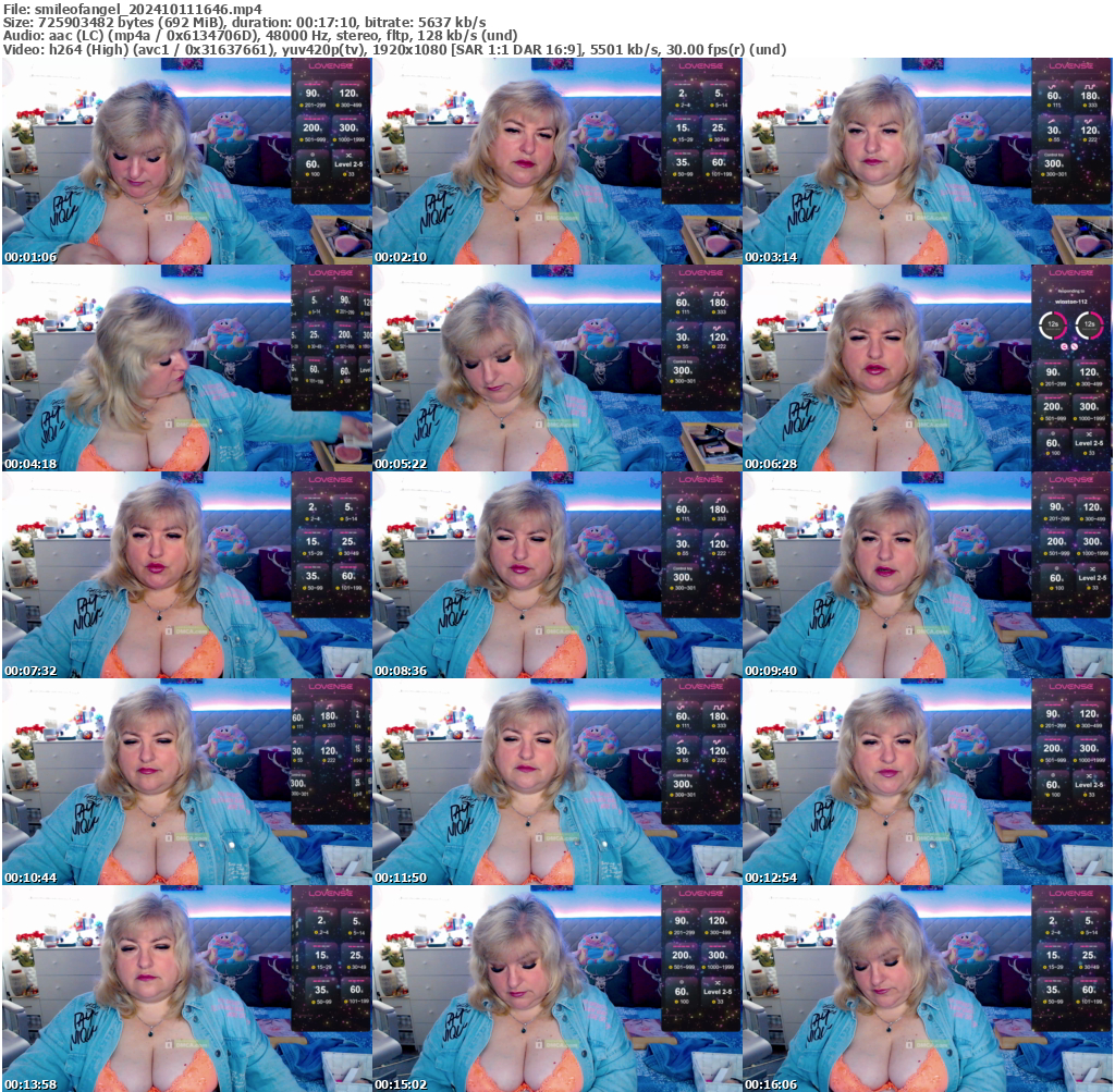 Preview thumb from smileofangel on 2024-10-11 @ bongacams