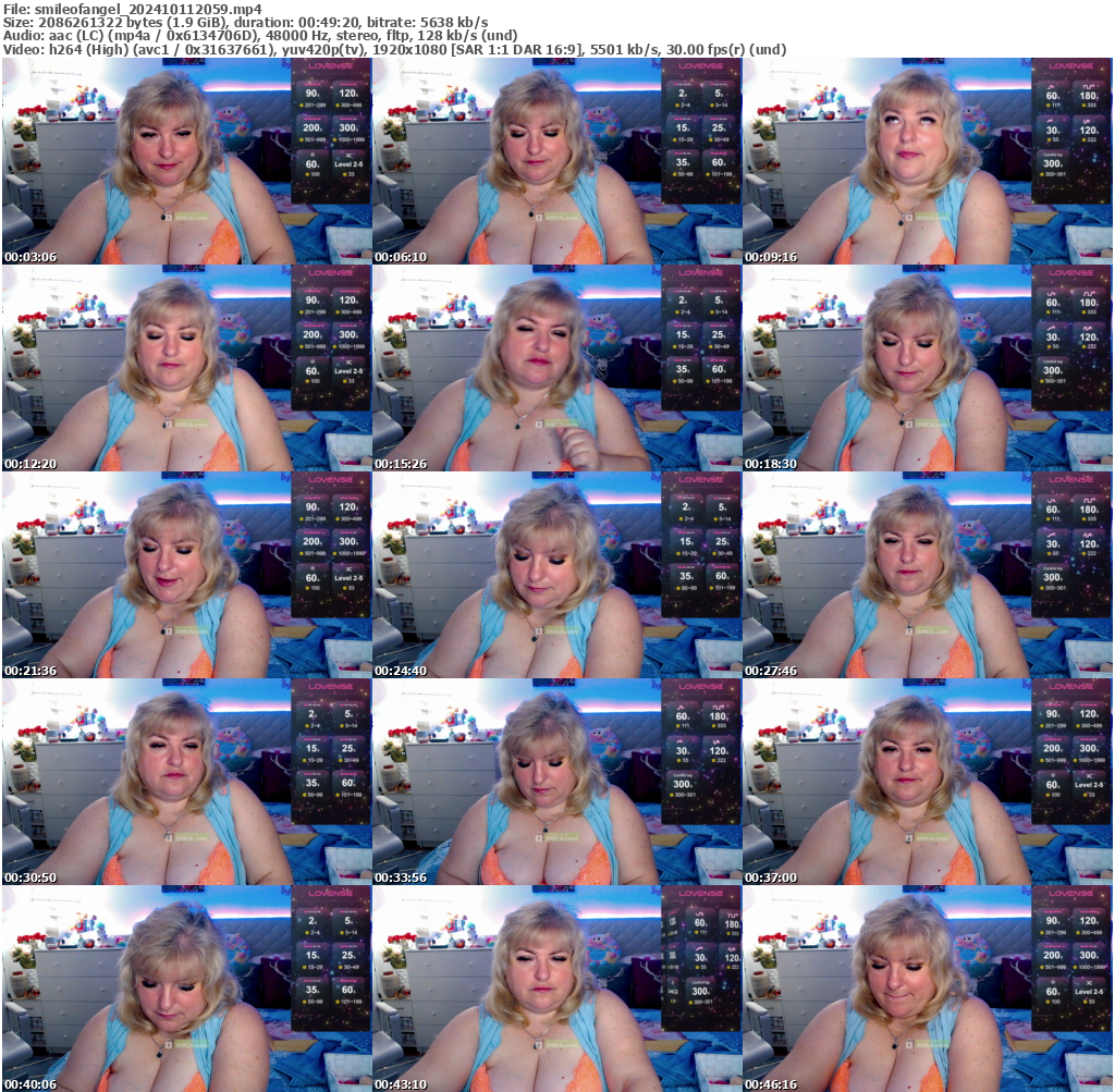 Preview thumb from smileofangel on 2024-10-11 @ bongacams