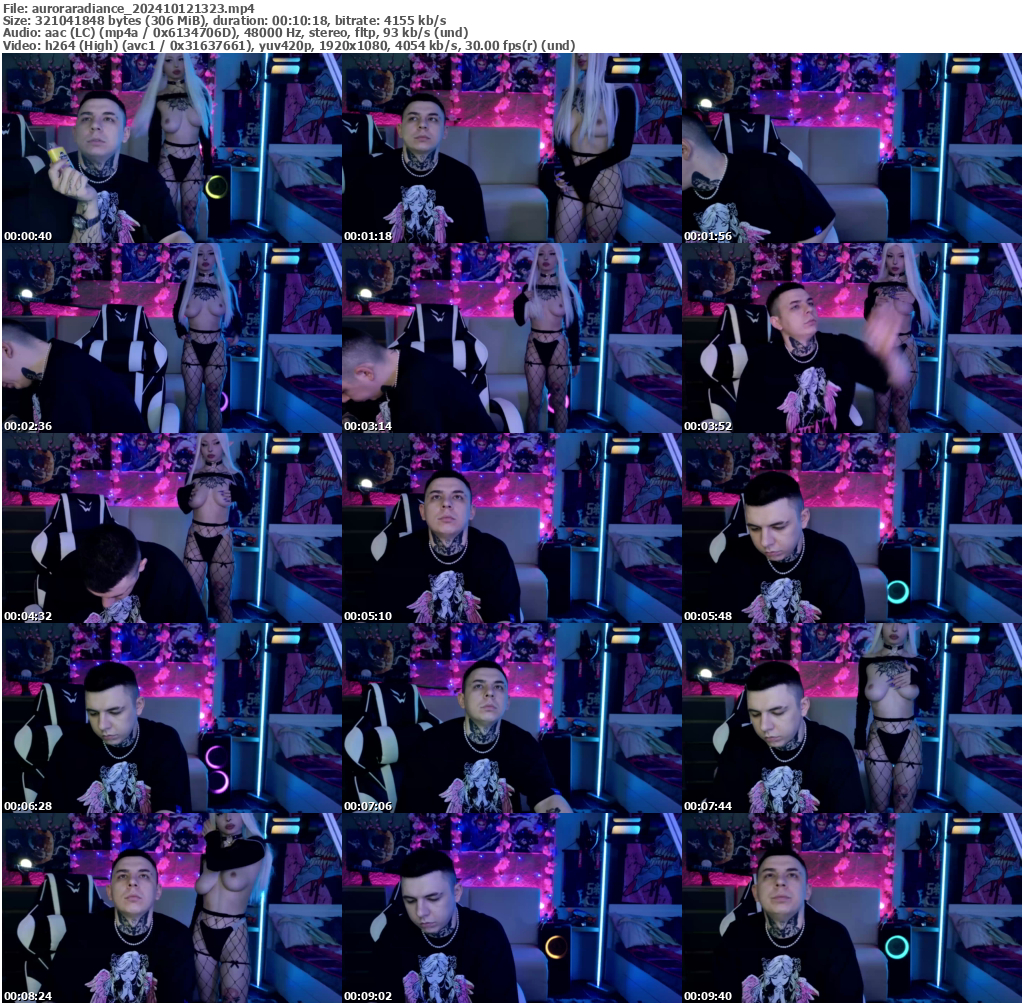 Preview thumb from auroraradiance on 2024-10-12 @ bongacams