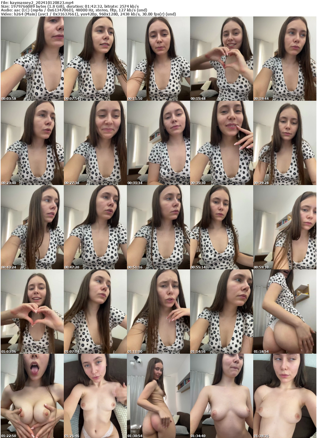 Preview thumb from kaymassey2 on 2024-10-12 @ bongacams