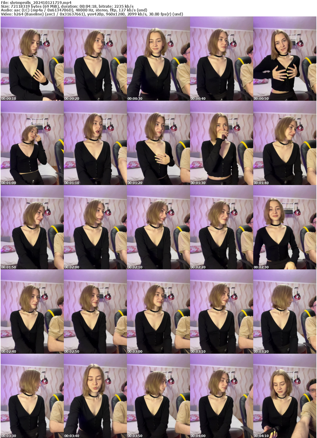 Preview thumb from shrimprolls on 2024-10-12 @ bongacams