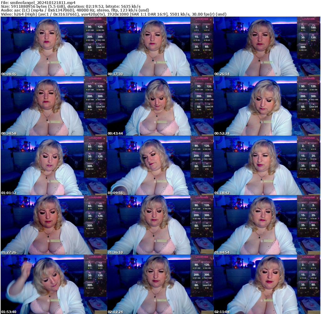 Preview thumb from smileofangel on 2024-10-12 @ bongacams