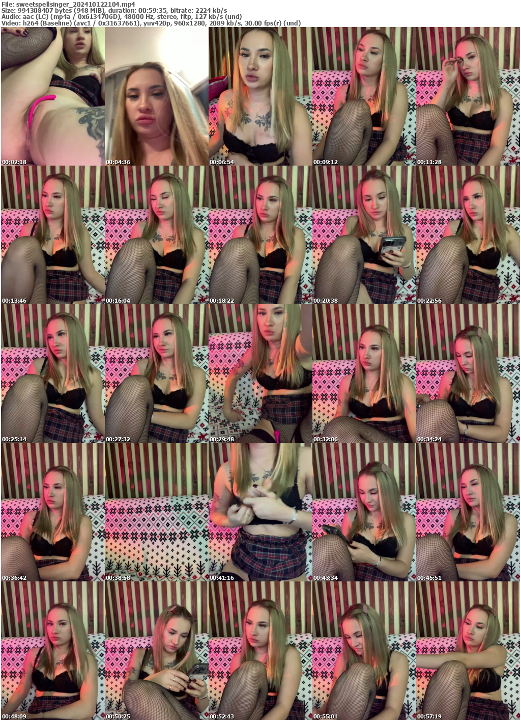 Preview thumb from sweetspellsinger on 2024-10-12 @ bongacams