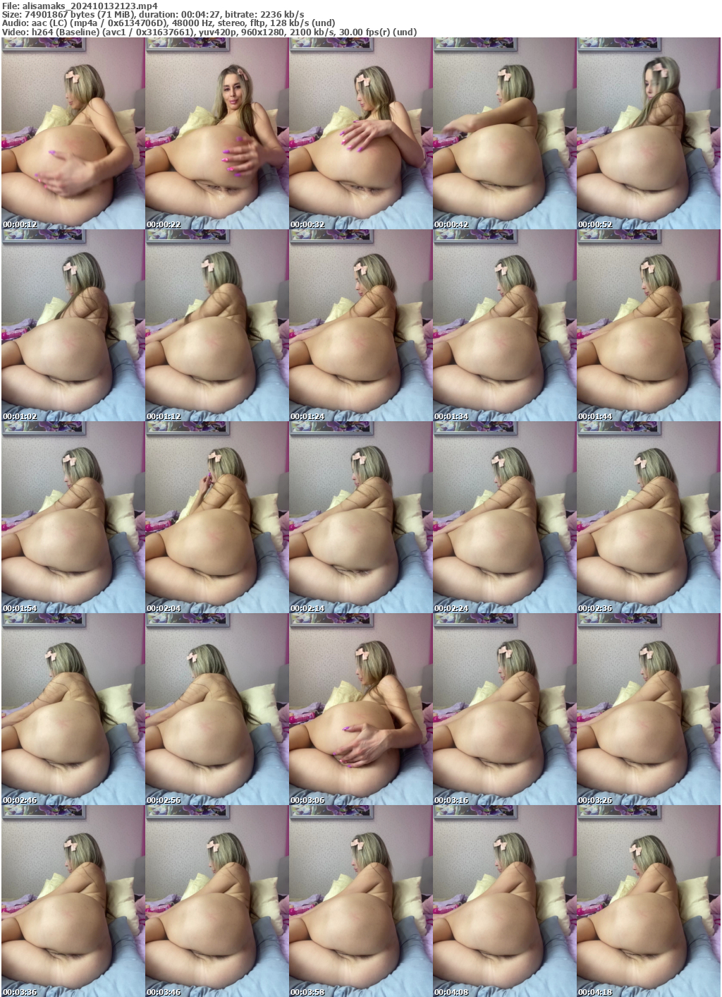 Preview thumb from alisamaks on 2024-10-13 @ bongacams