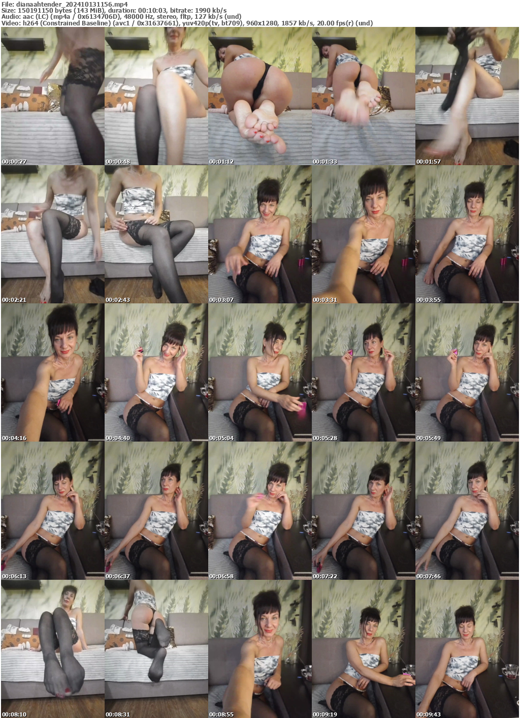 Preview thumb from dianaahtender on 2024-10-13 @ bongacams