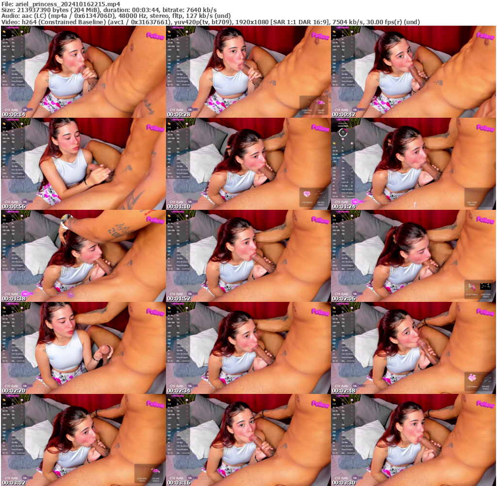 Preview thumb from ariel_princess on 2024-10-16 @ bongacams