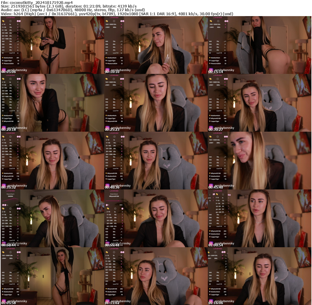 Preview thumb from coconutkitty on 2024-10-17 @ bongacams