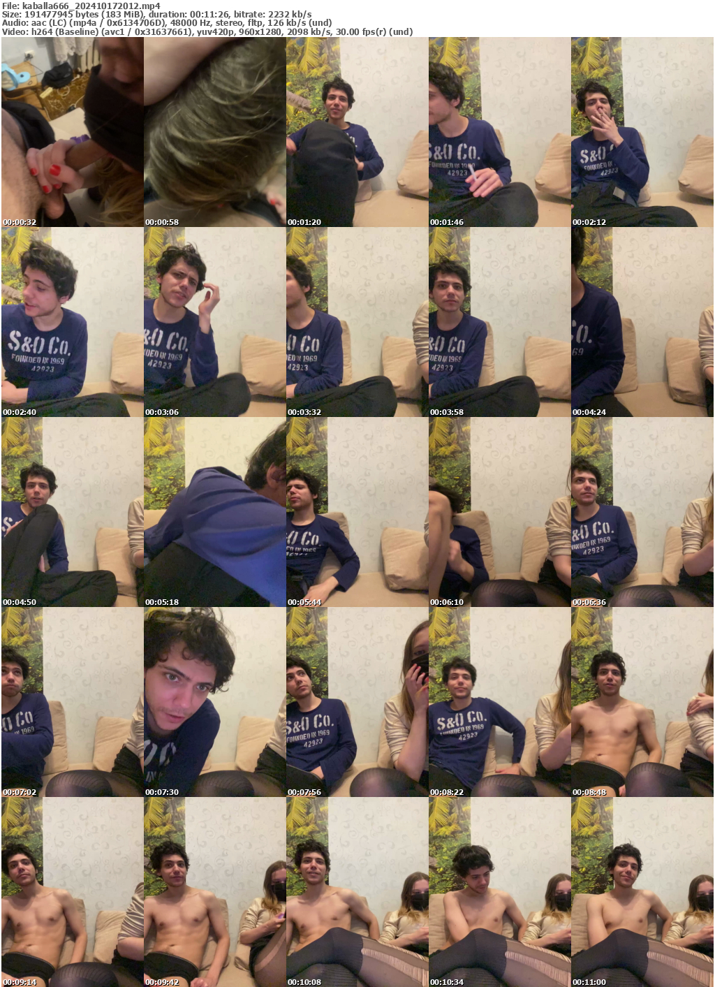 Preview thumb from kaballa666 on 2024-10-17 @ bongacams