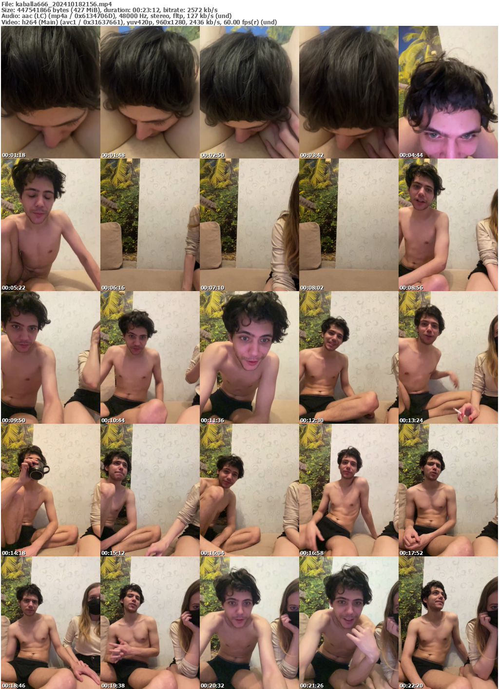 Preview thumb from kaballa666 on 2024-10-18 @ bongacams