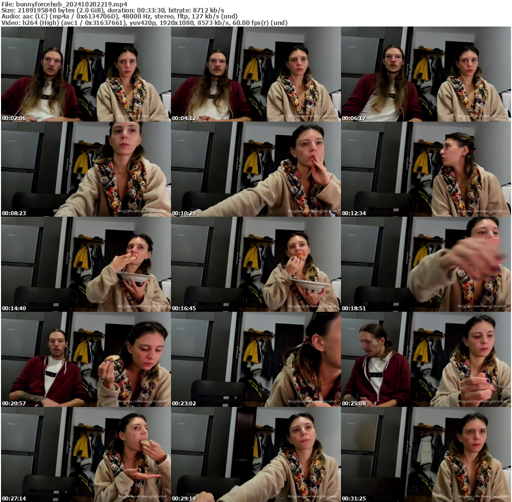 Preview thumb from bunnyforcehub on 2024-10-20 @ bongacams