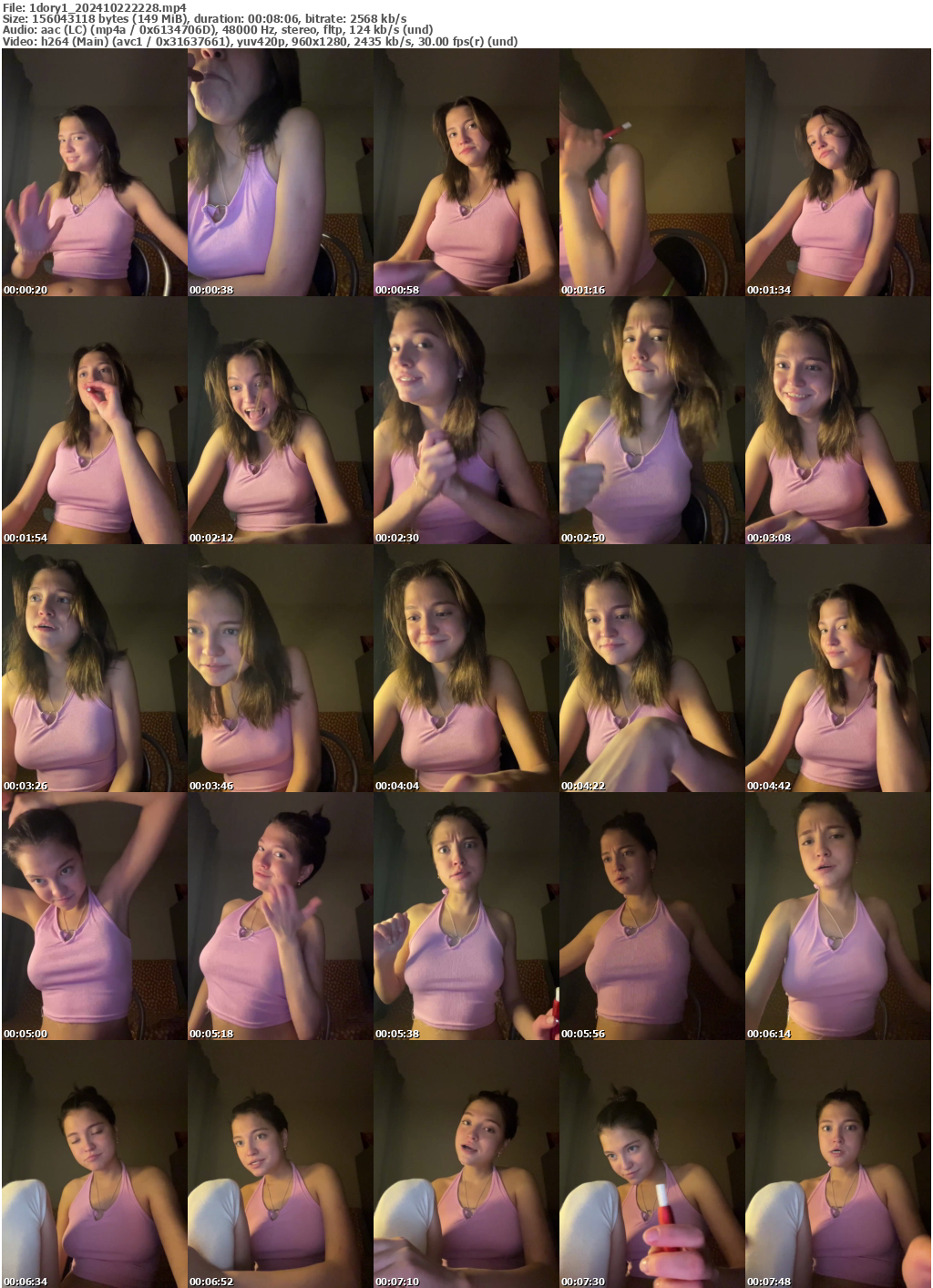 Preview thumb from 1dory1 on 2024-10-22 @ bongacams