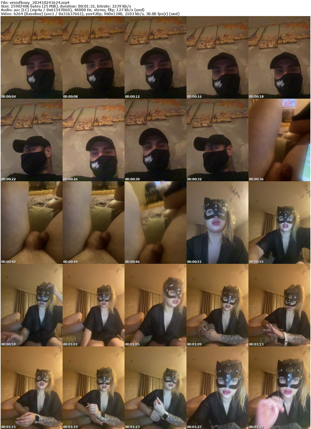 Preview thumb from ernieflossy on 2024-10-24 @ bongacams