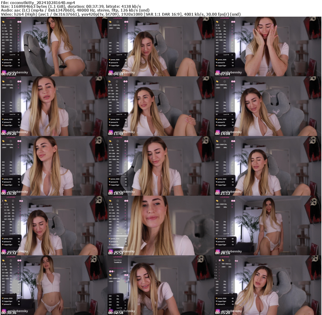 Preview thumb from coconutkitty on 2024-10-28 @ bongacams