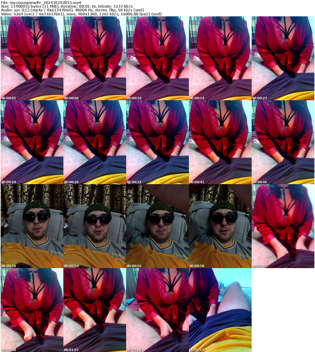 Preview thumb from mycreampiewife on 2024-10-29 @ bongacams