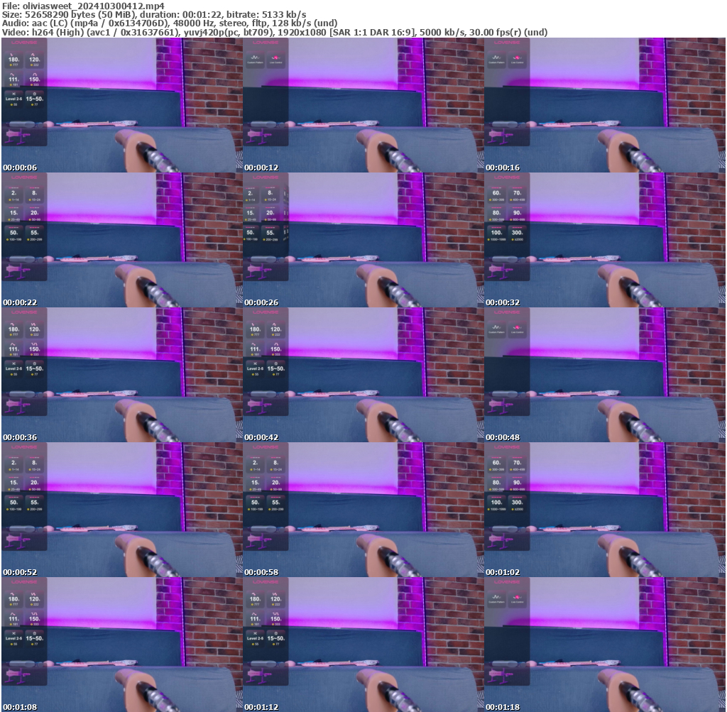 Preview thumb from oliviasweet on 2024-10-30 @ bongacams