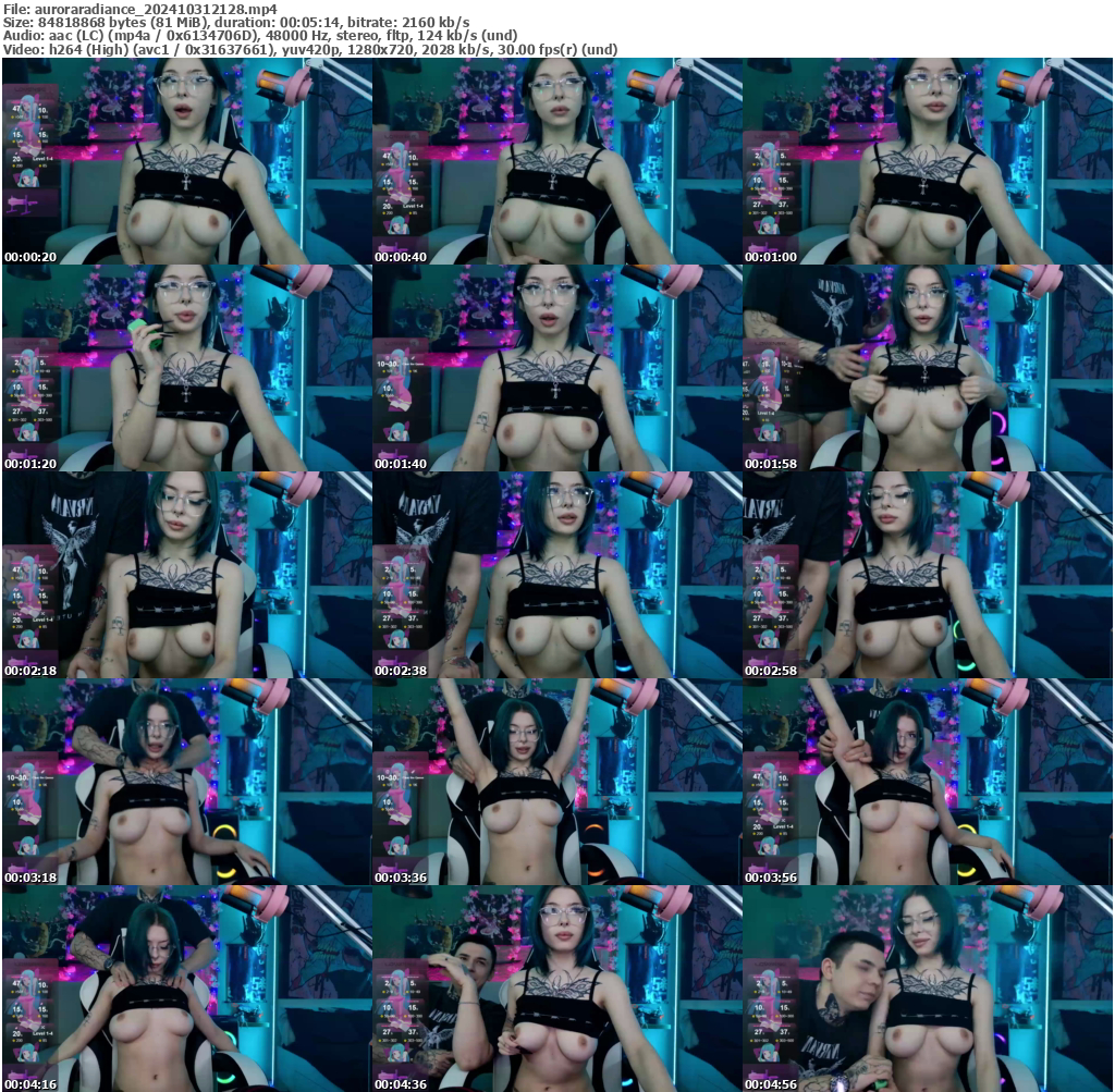 Preview thumb from auroraradiance on 2024-10-31 @ bongacams
