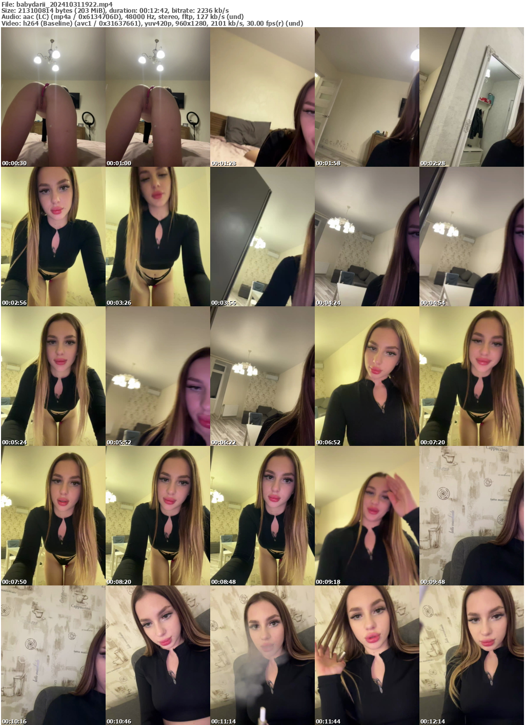Preview thumb from babydarii on 2024-10-31 @ bongacams