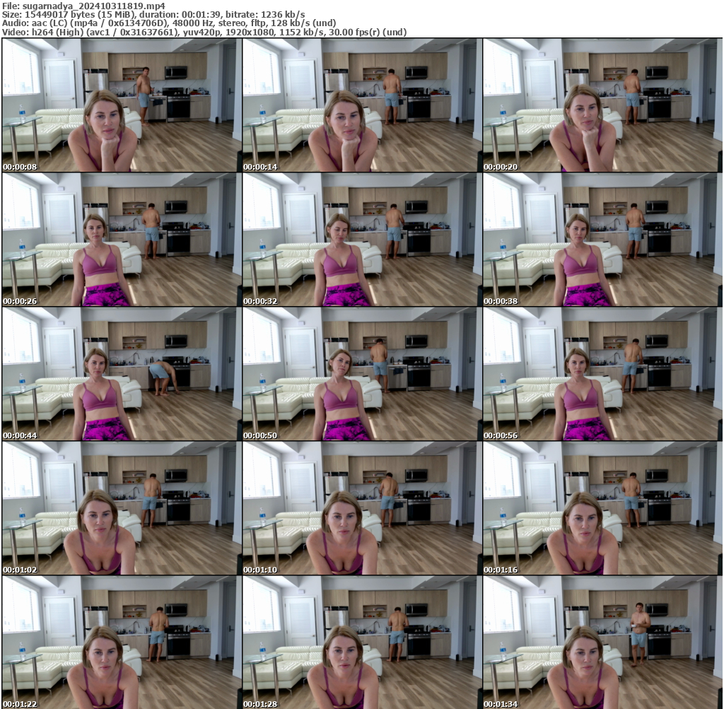 Preview thumb from sugarnadya on 2024-10-31 @ bongacams