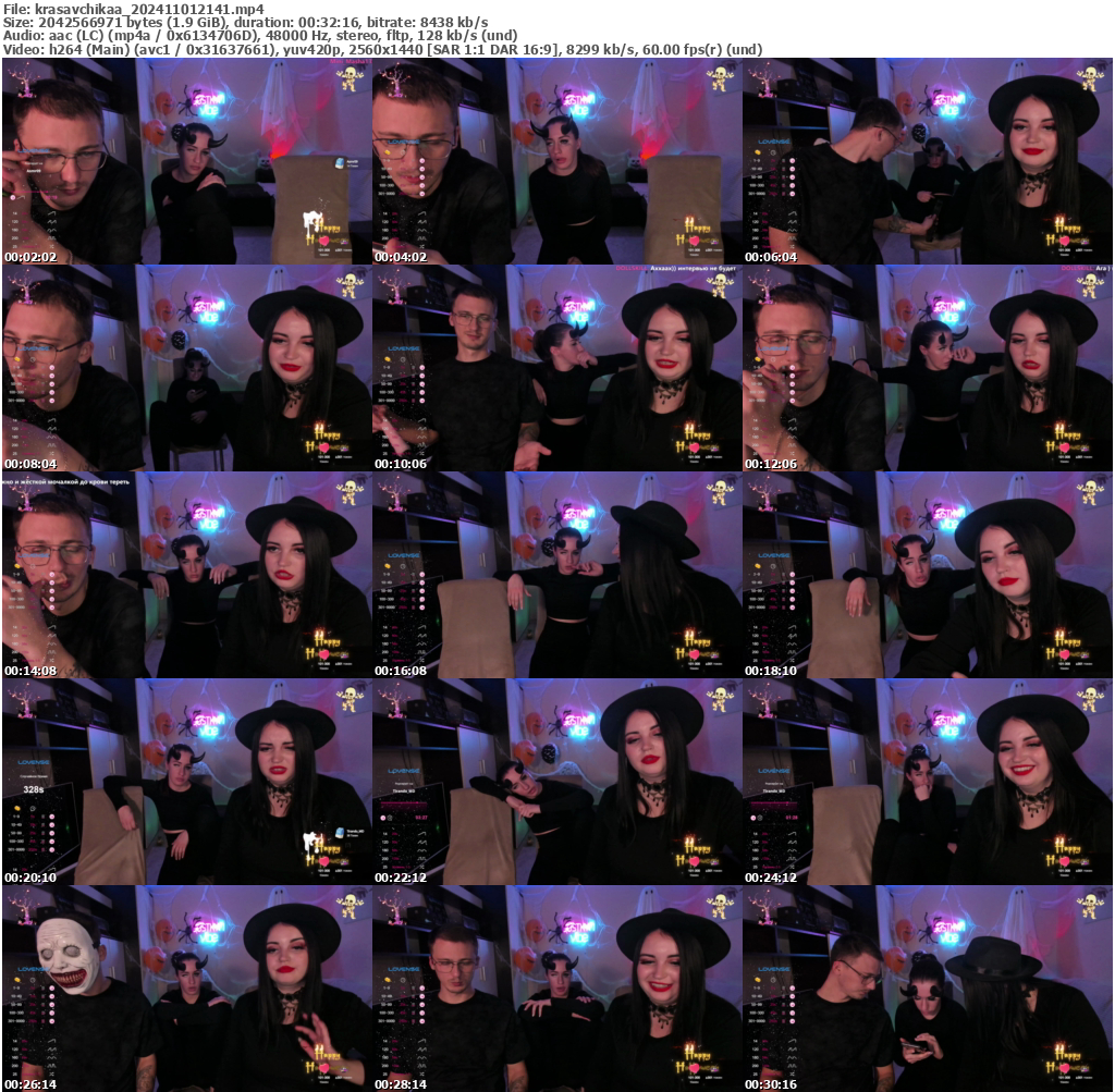 Preview thumb from krasavchikaa on 2024-11-01 @ bongacams