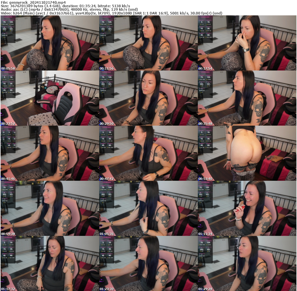 Preview thumb from gennyrock on 2024-11-02 @ bongacams