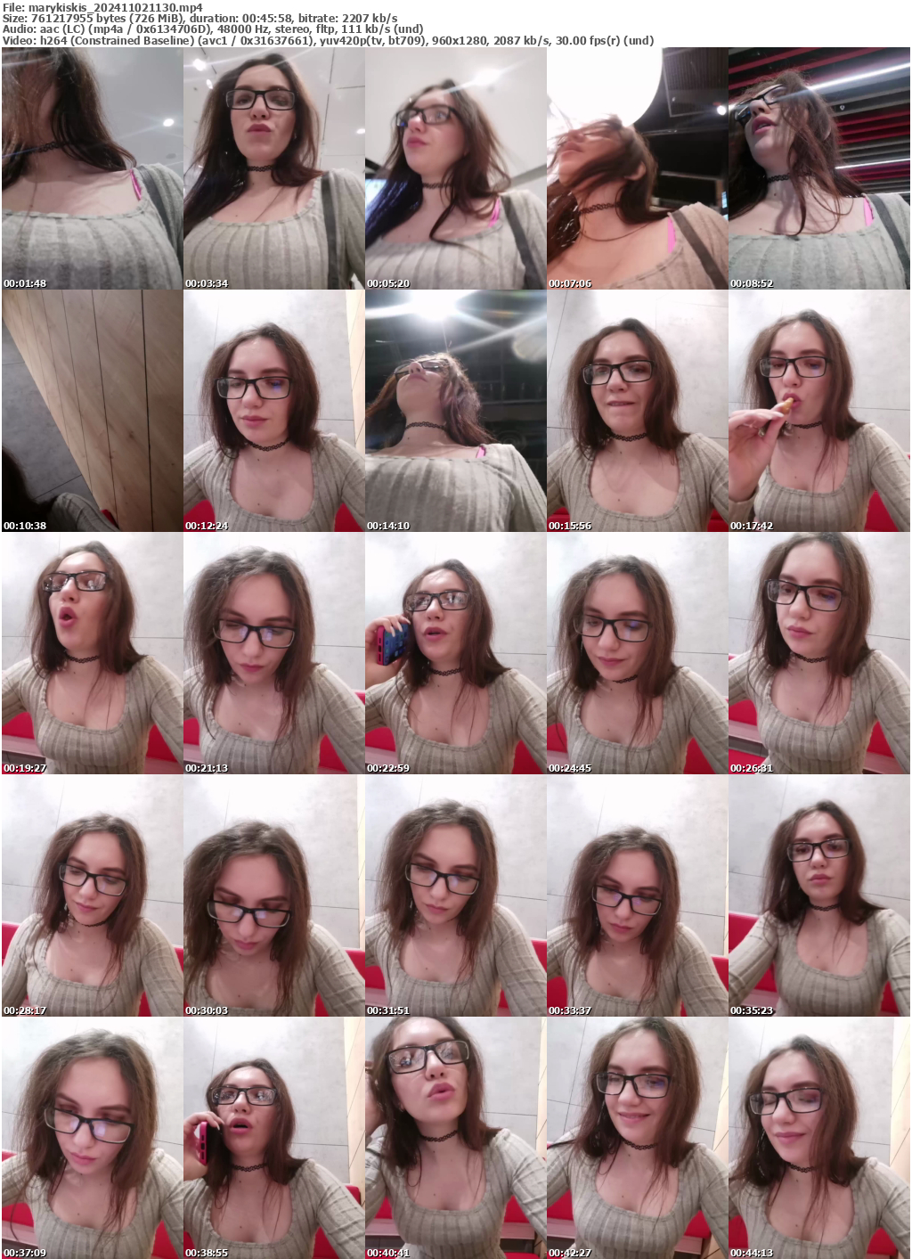 Preview thumb from marykiskis on 2024-11-02 @ bongacams