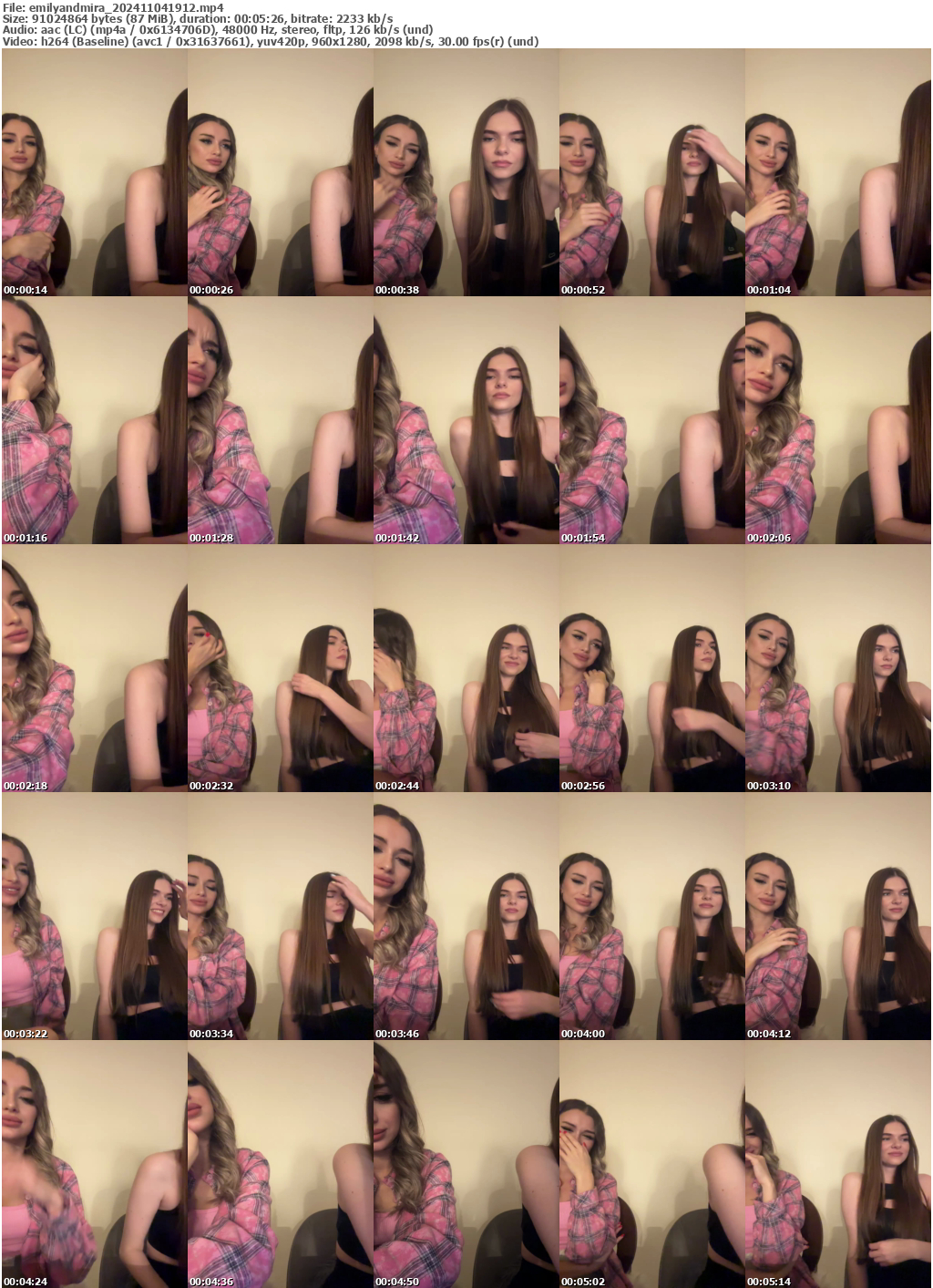 Preview thumb from emilyandmira on 2024-11-04 @ bongacams