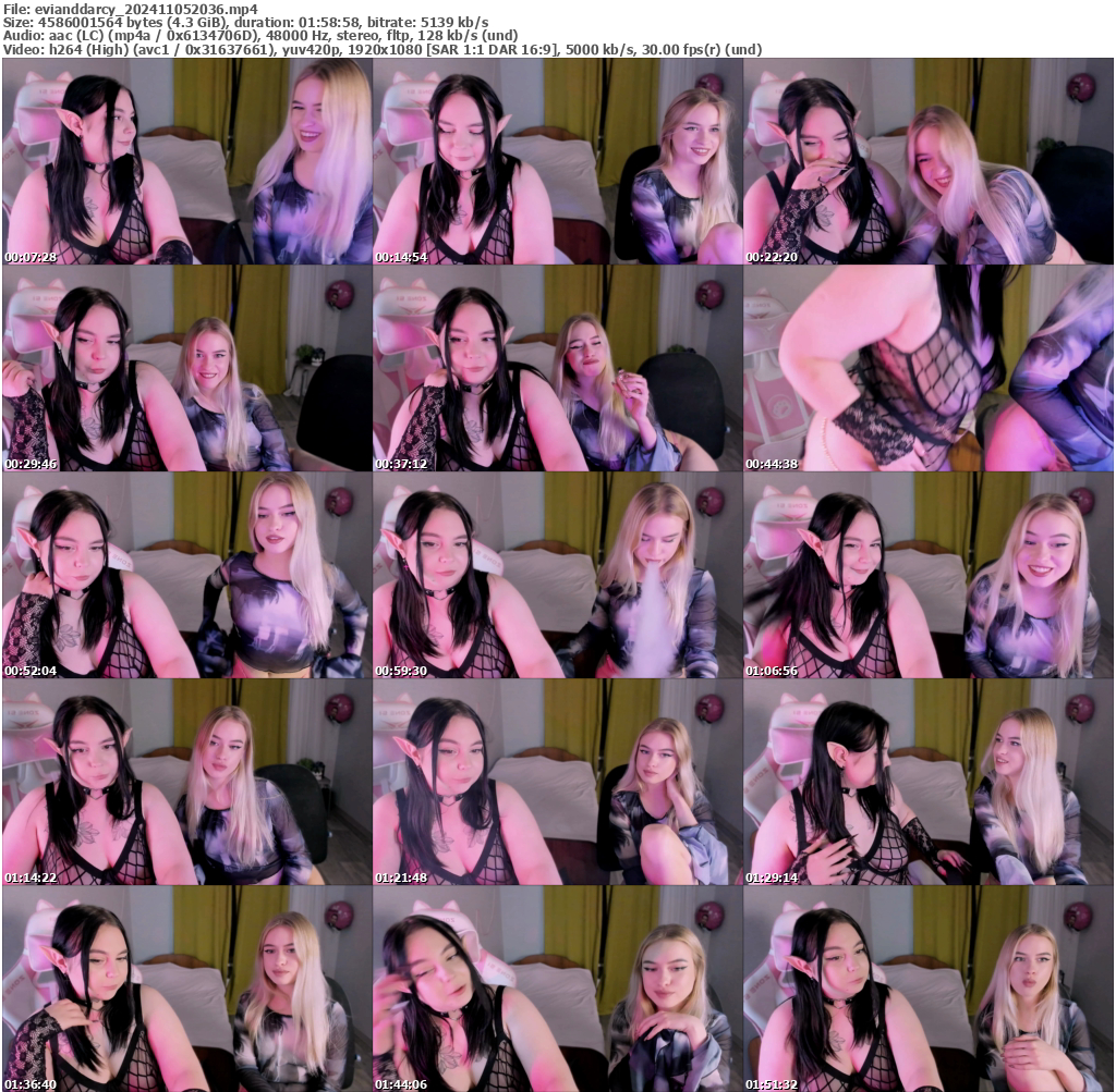 Preview thumb from evianddarcy on 2024-11-05 @ bongacams