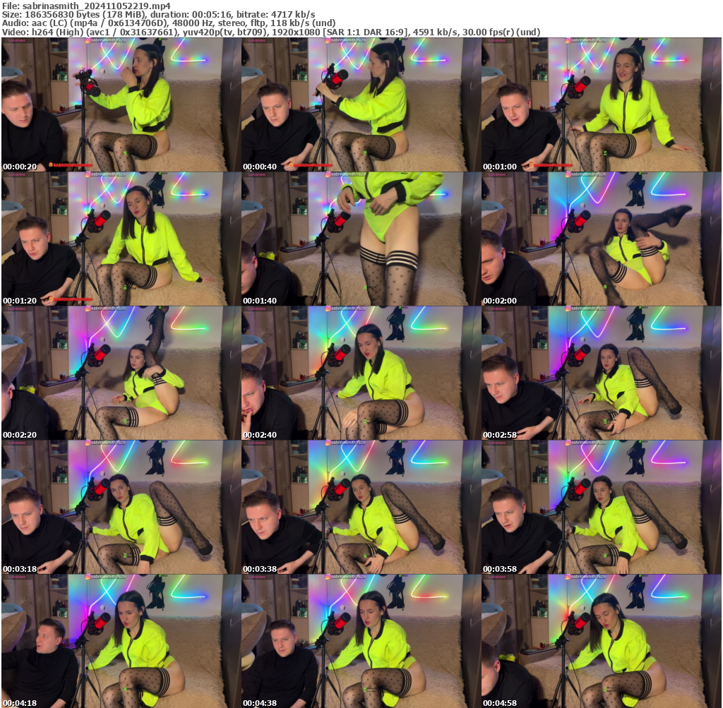 Preview thumb from sabrinasmith on 2024-11-05 @ bongacams