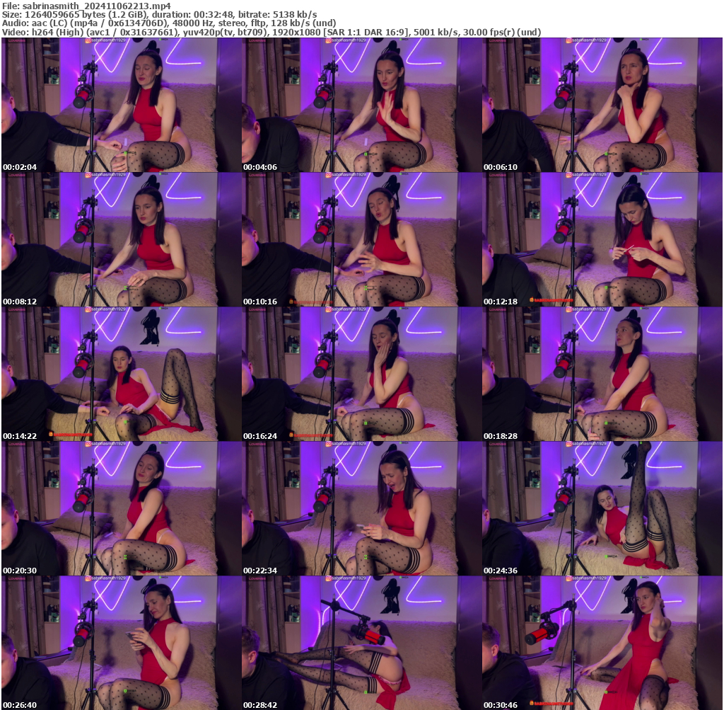 Preview thumb from sabrinasmith on 2024-11-06 @ bongacams