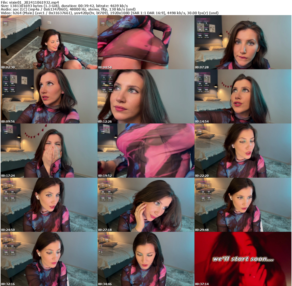 Preview thumb from vixie01 on 2024-11-06 @ bongacams