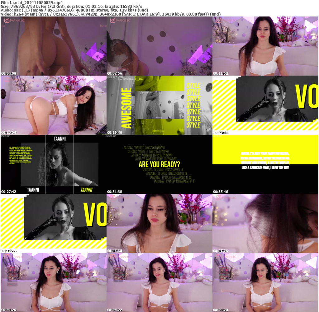 Preview thumb from taanni on 2024-11-08 @ bongacams