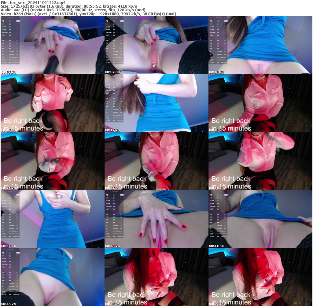 Preview thumb from fox_sexi on 2024-11-09 @ bongacams