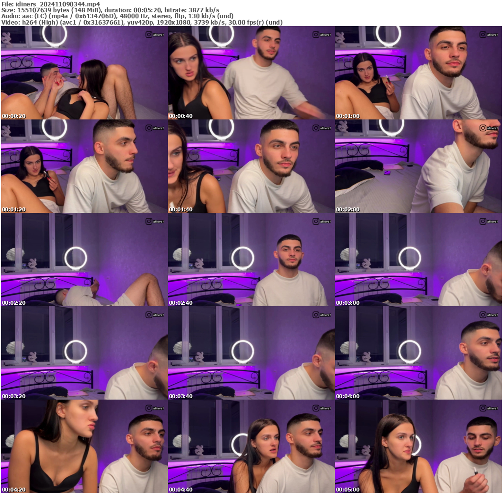 Preview thumb from idiners on 2024-11-09 @ bongacams