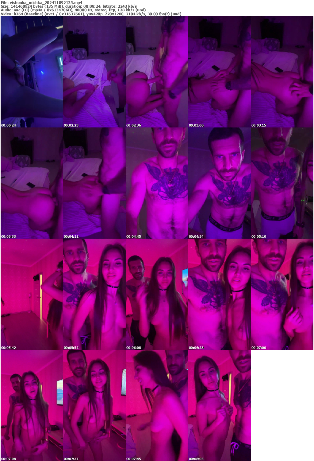 Preview thumb from vishenka_mishka on 2024-11-09 @ bongacams