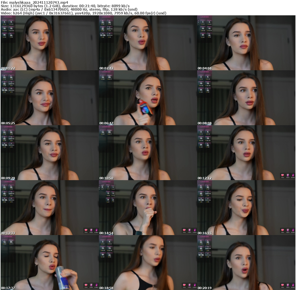 Preview thumb from malyshkaaa on 2024-11-12 @ bongacams