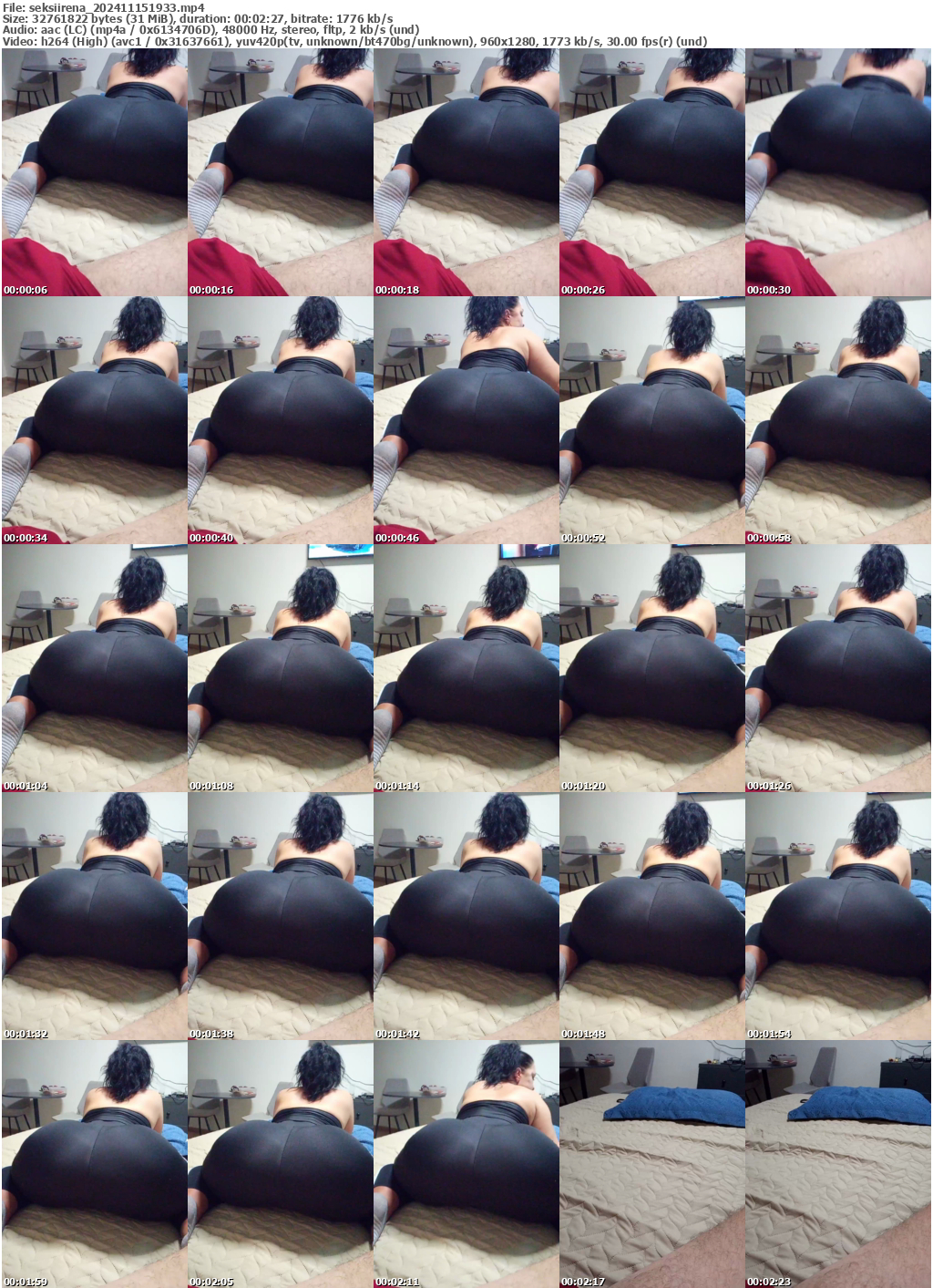 Preview thumb from seksiirena on 2024-11-15 @ bongacams