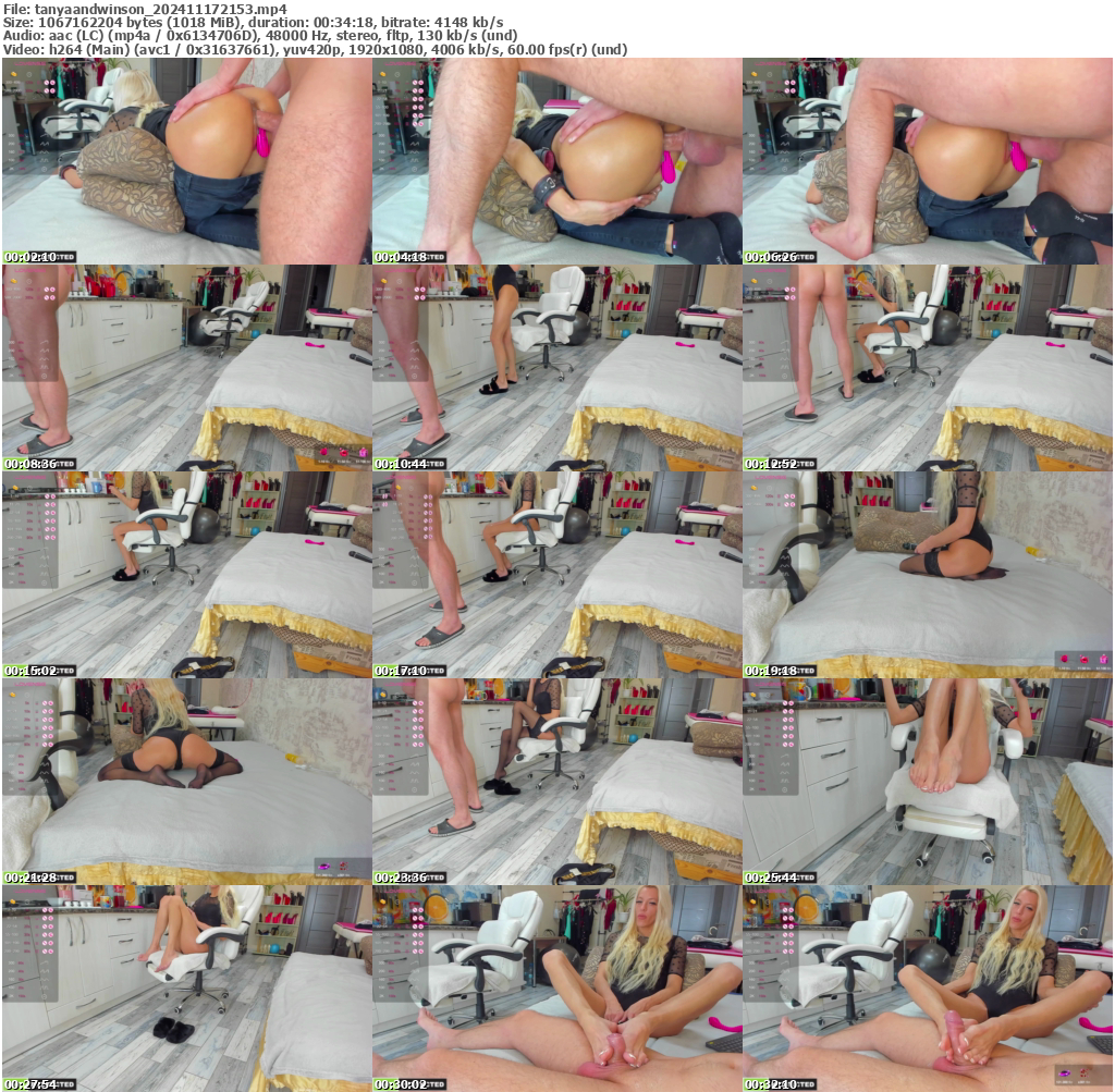 Preview thumb from tanyaandwinson on 2024-11-17 @ bongacams