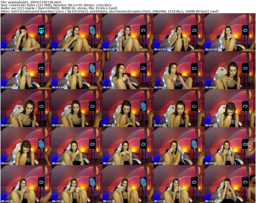 Preview thumb from yummybabes on 2024-11-18 @ bongacams