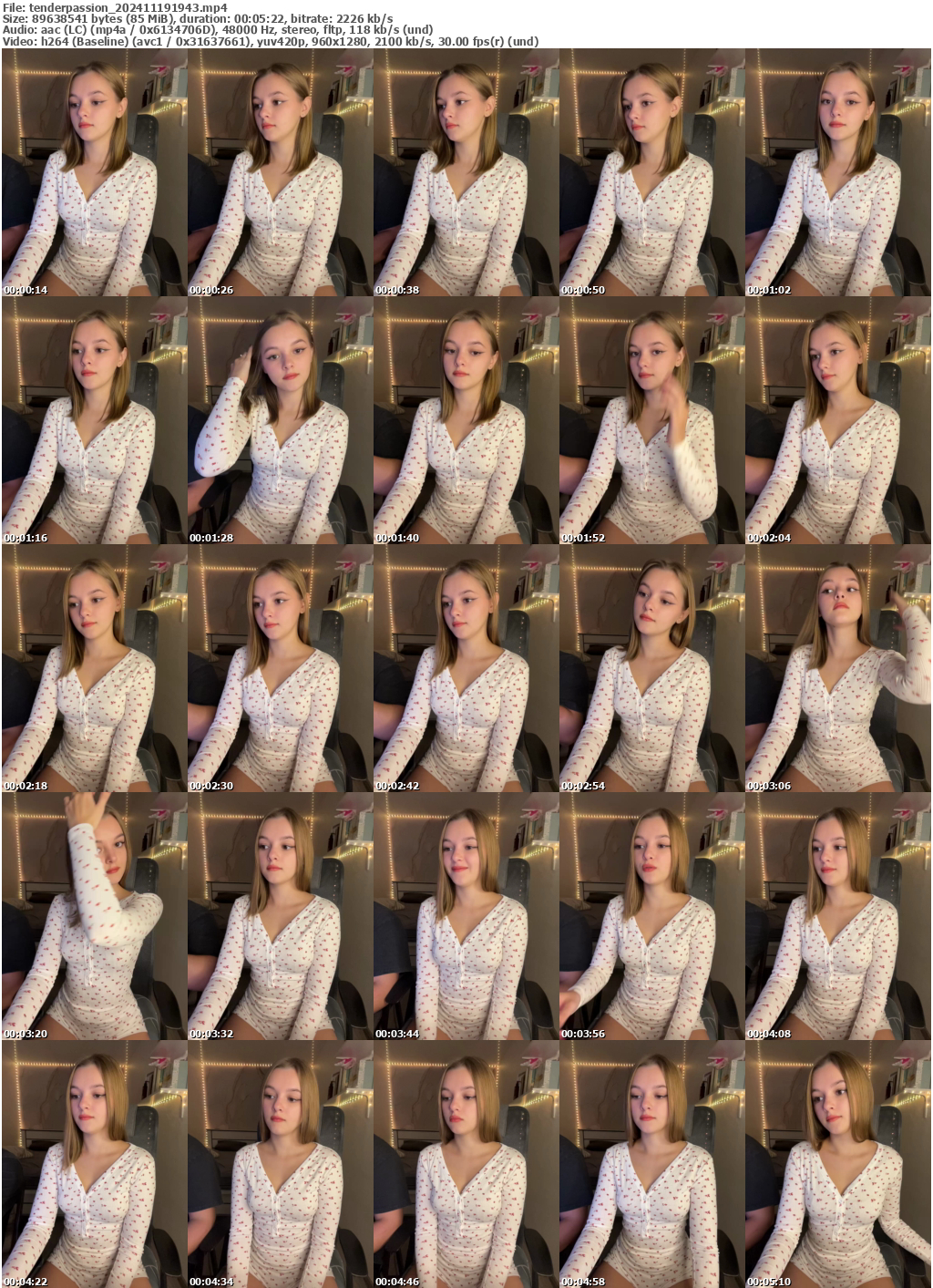 Preview thumb from tenderpassion on 2024-11-19 @ bongacams