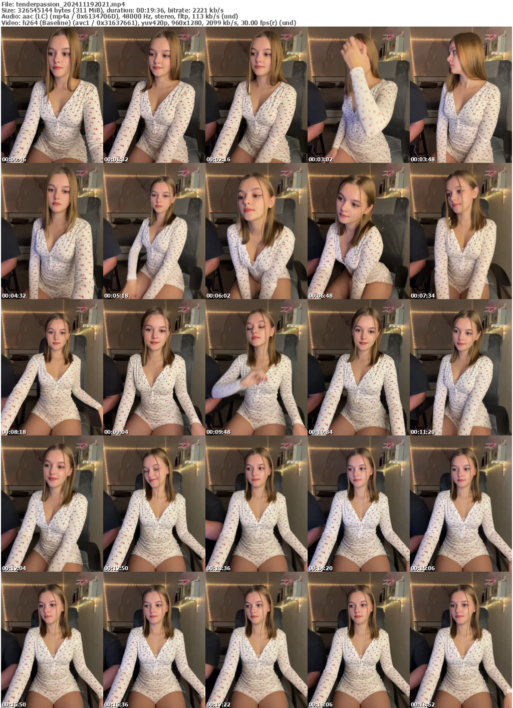 Preview thumb from tenderpassion on 2024-11-19 @ bongacams