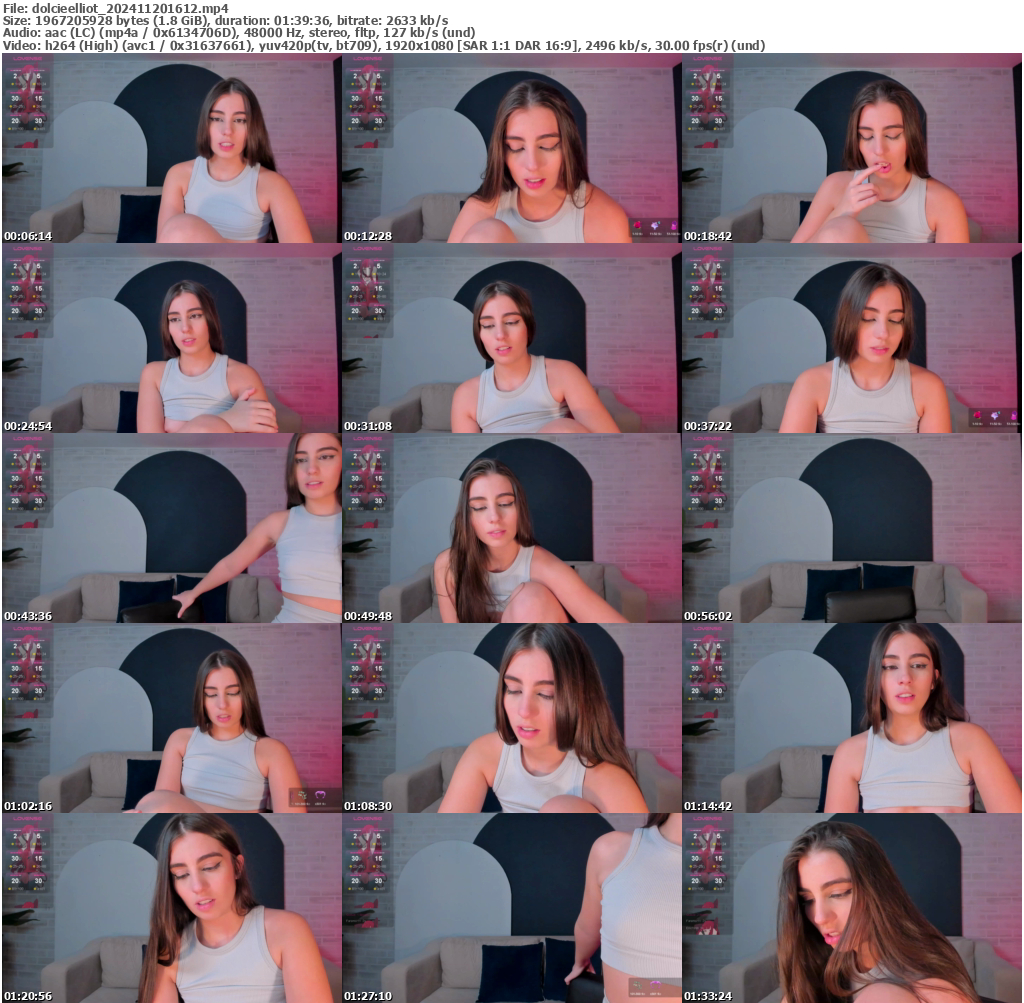 Preview thumb from dolcieelliot on 2024-11-20 @ bongacams