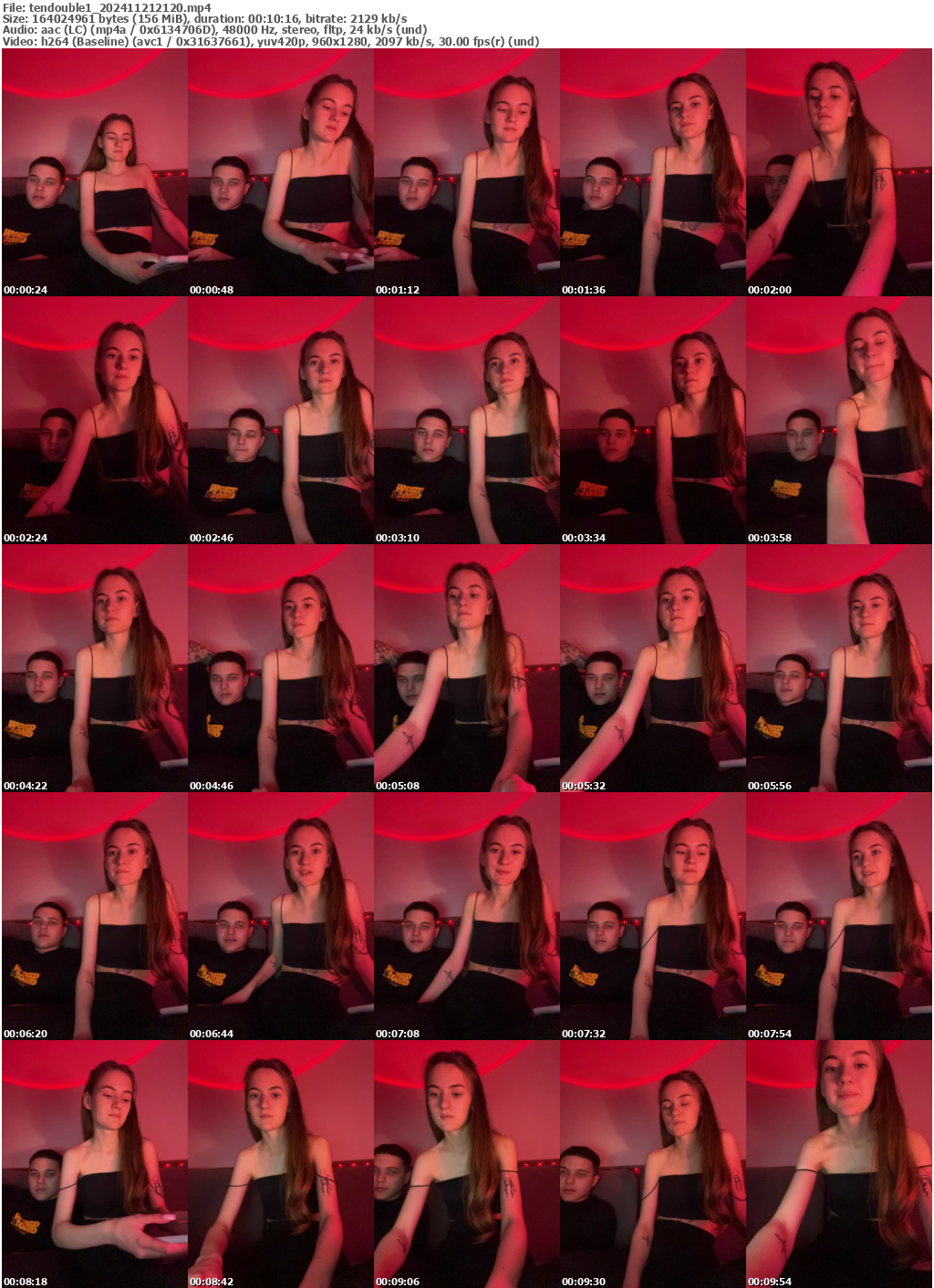 Preview thumb from tendouble1 on 2024-11-21 @ bongacams