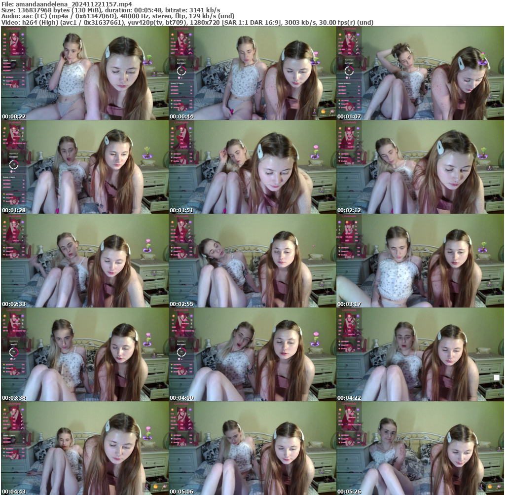 Preview thumb from amandaandelena on 2024-11-22 @ bongacams